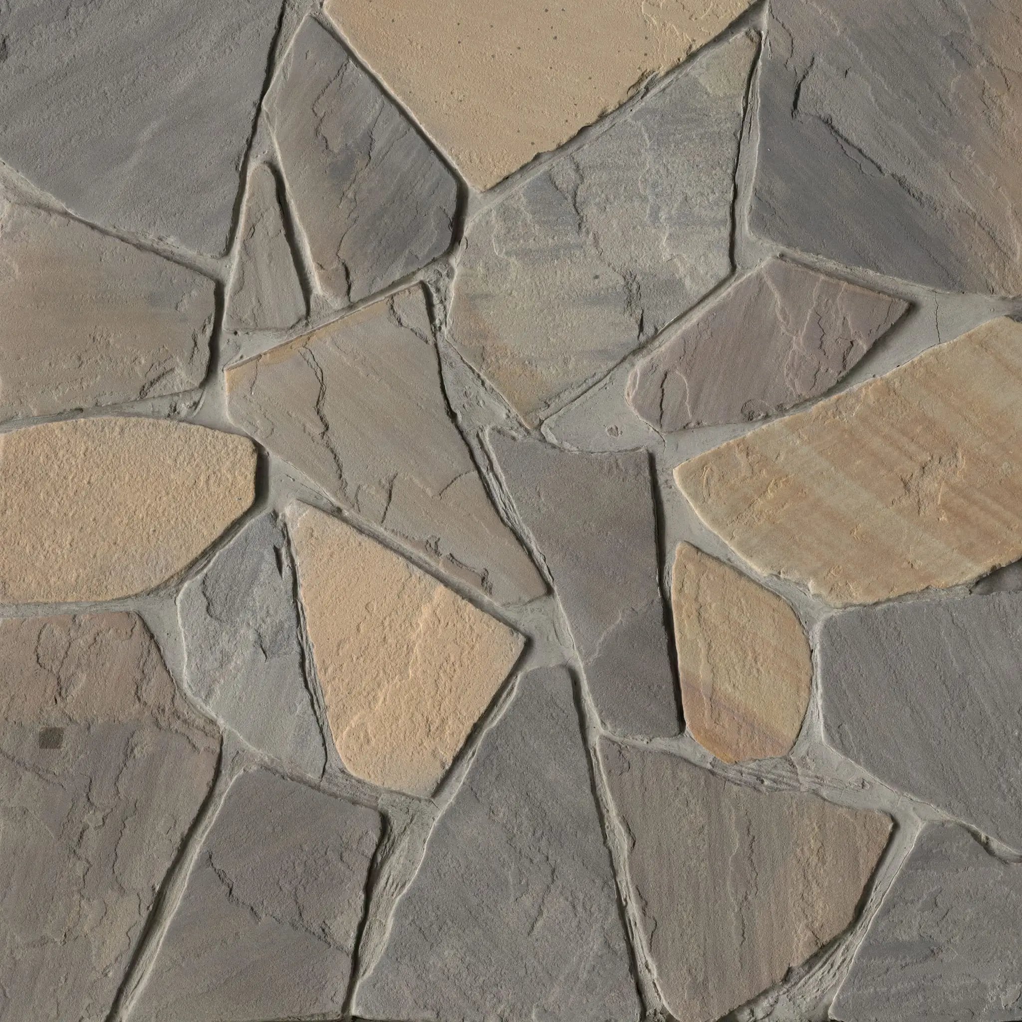 Durham Fall Fieldstone Split Face Sandstone Pavers close up
