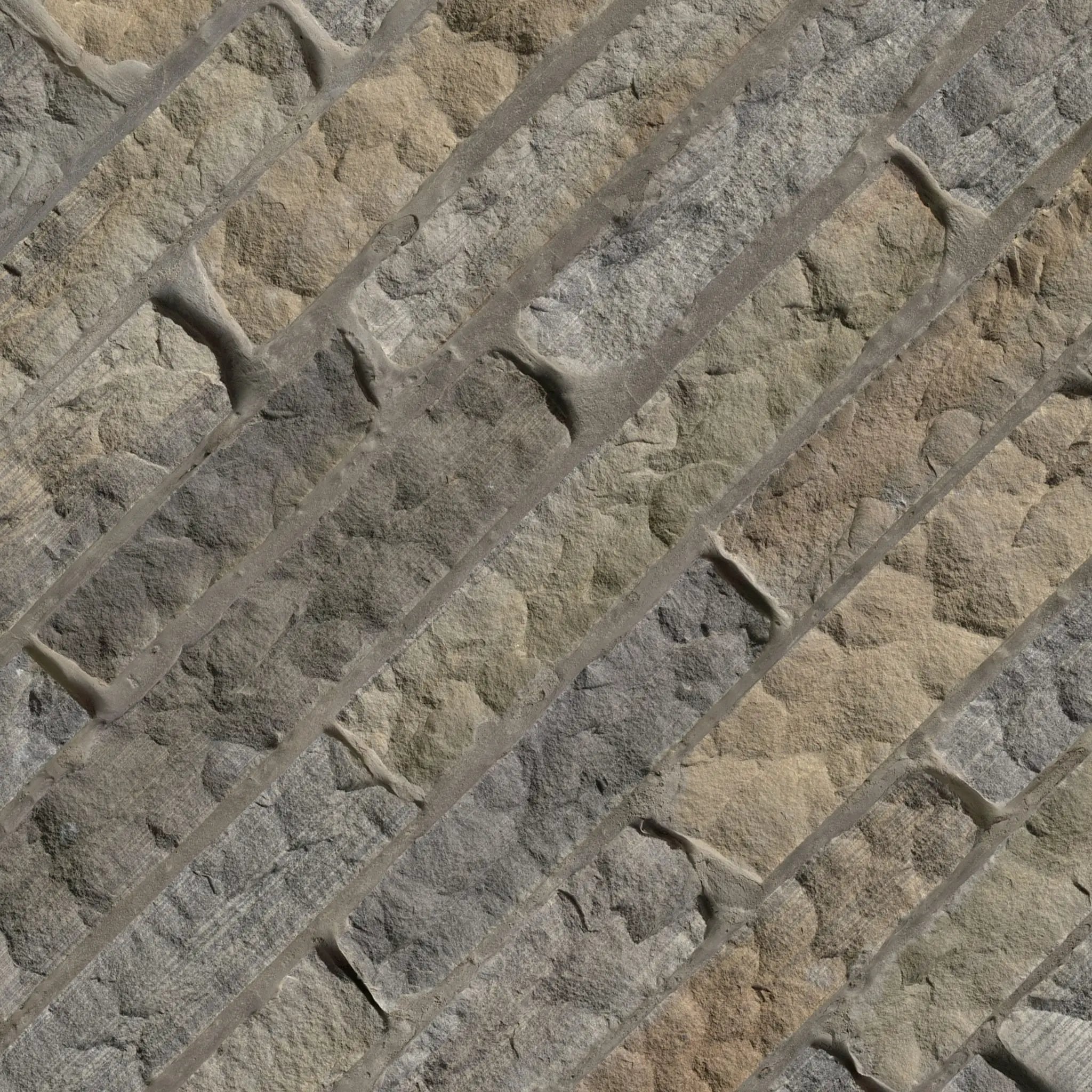 Durham Fall Ledgestone Split Face Sandstone Pavers angled view