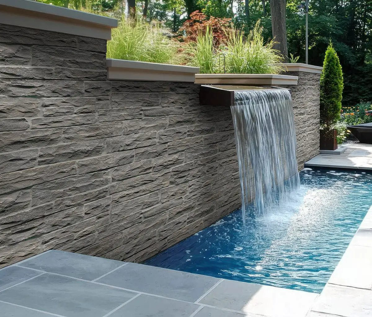Sable Hills Ledgestone Natural Sandstone Pavers COR in a finished room