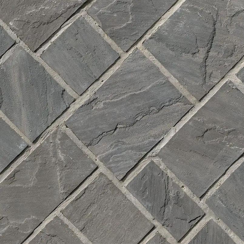 Sable Hills Squares Rectangles Natural Sandstone Pavers angled view