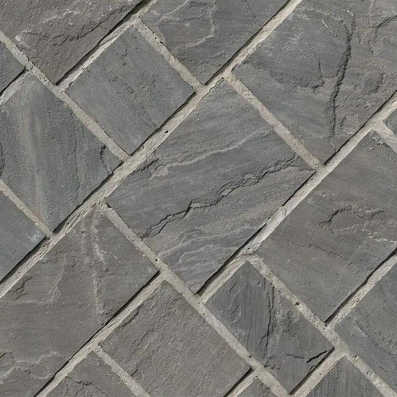 Sable Hills Squares Rectangles Natural Sandstone Pavers angled view
