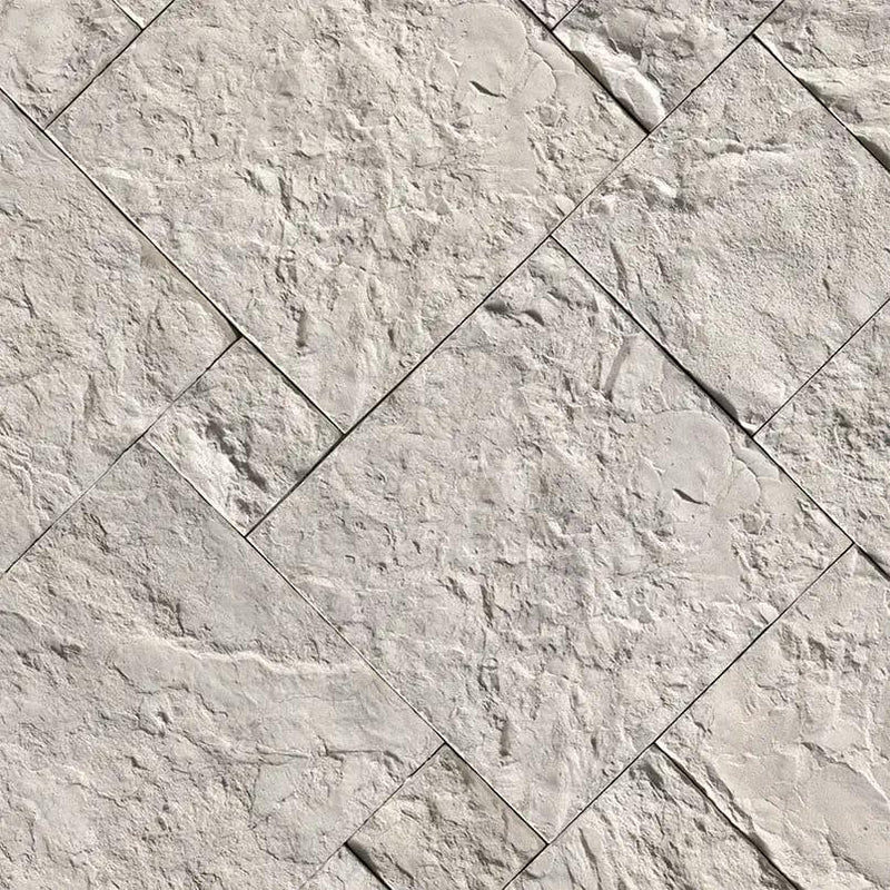Cottonwood White Natural Cement Pavers 2 angled view