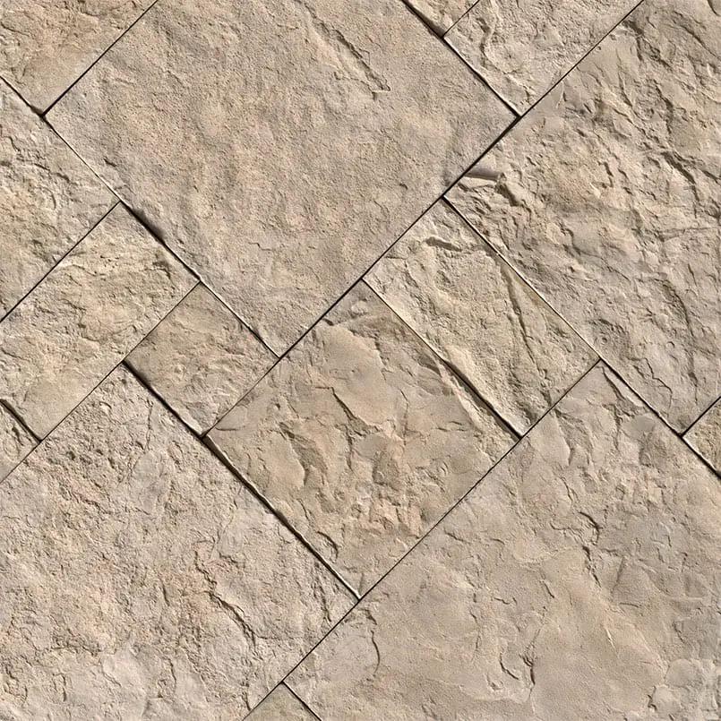 Oakwood Beige Natural Cement Pavers 2 angled view