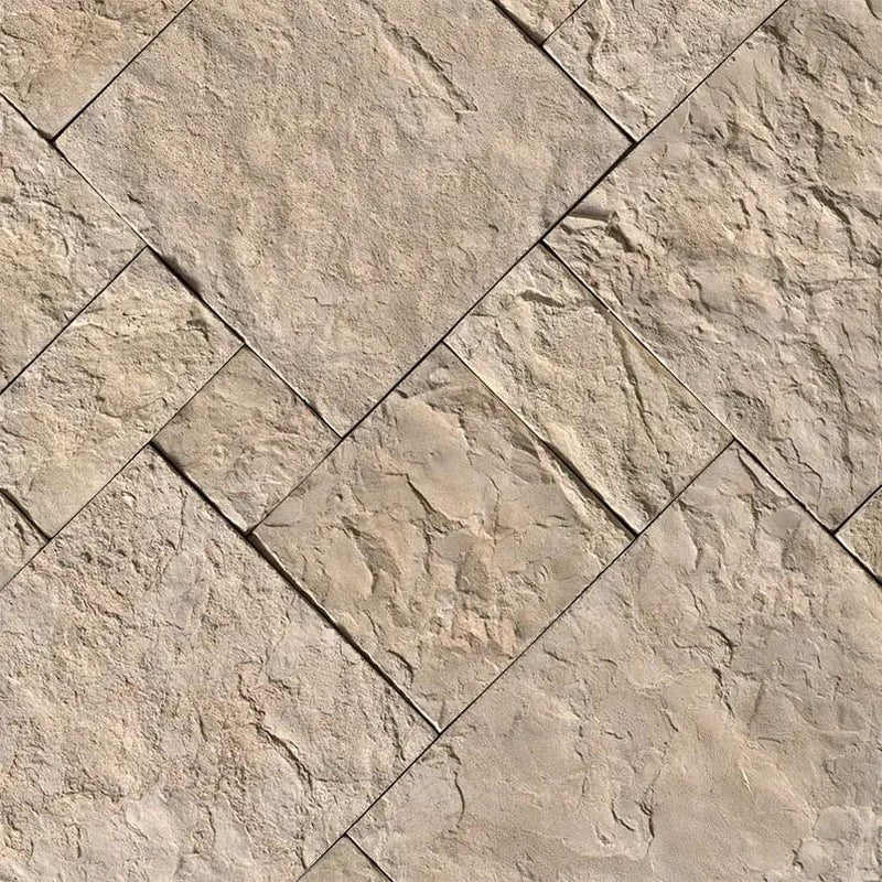 Oakwood Beige Natural Cement Pavers 2 angled view
