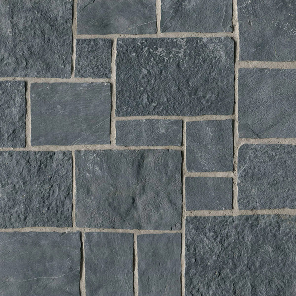 Midnight Canyon Squares Rectangles Natural Limestone Pavers