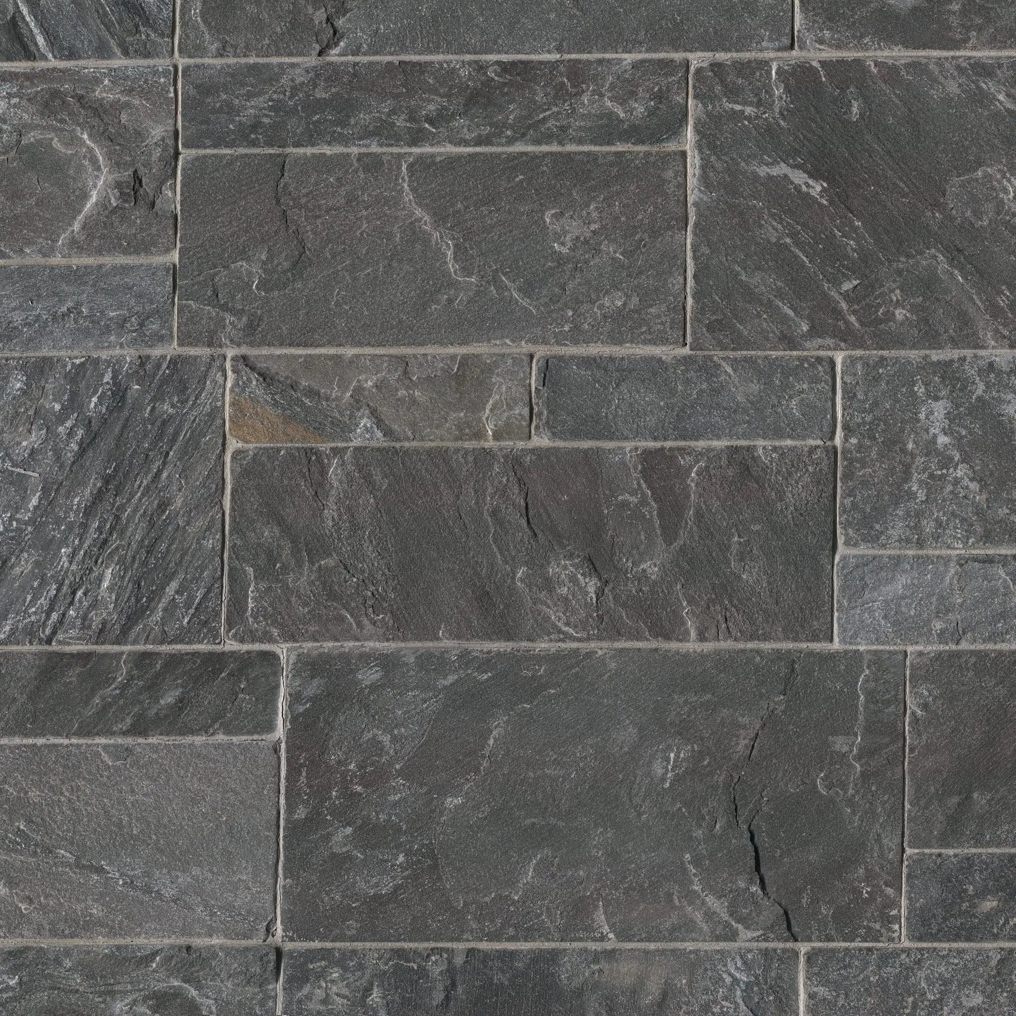 Avalon Bay Sawn Ashlar Light Tumbled Split Face Marble Pavers close up
