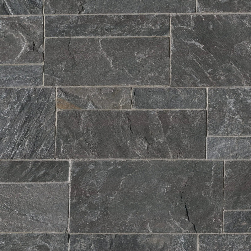 Avalon Bay Sawn Ashlar Light Tumbled Split Face Marble Pavers close up
