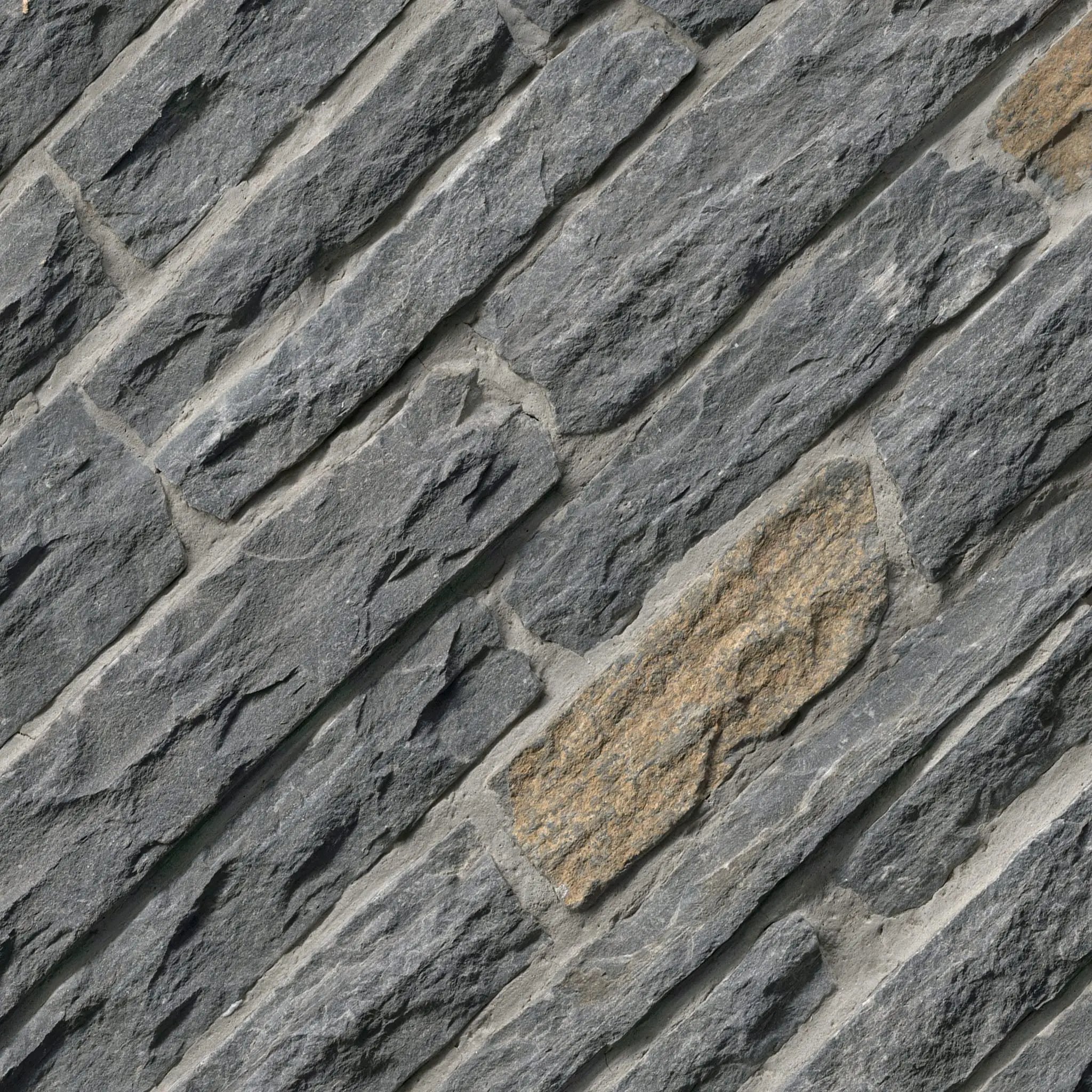 Avalon Bay Ledgestone Split Face Marble Pavers angled view