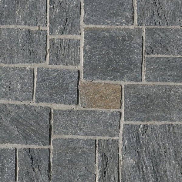 Avalon Bay Squares Rectangles Split Face Marble Pavers