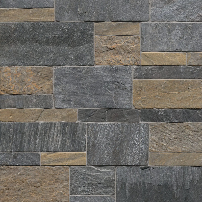 Metuchen Hills Sawn Ashlar Split Face Marble Pavers close up