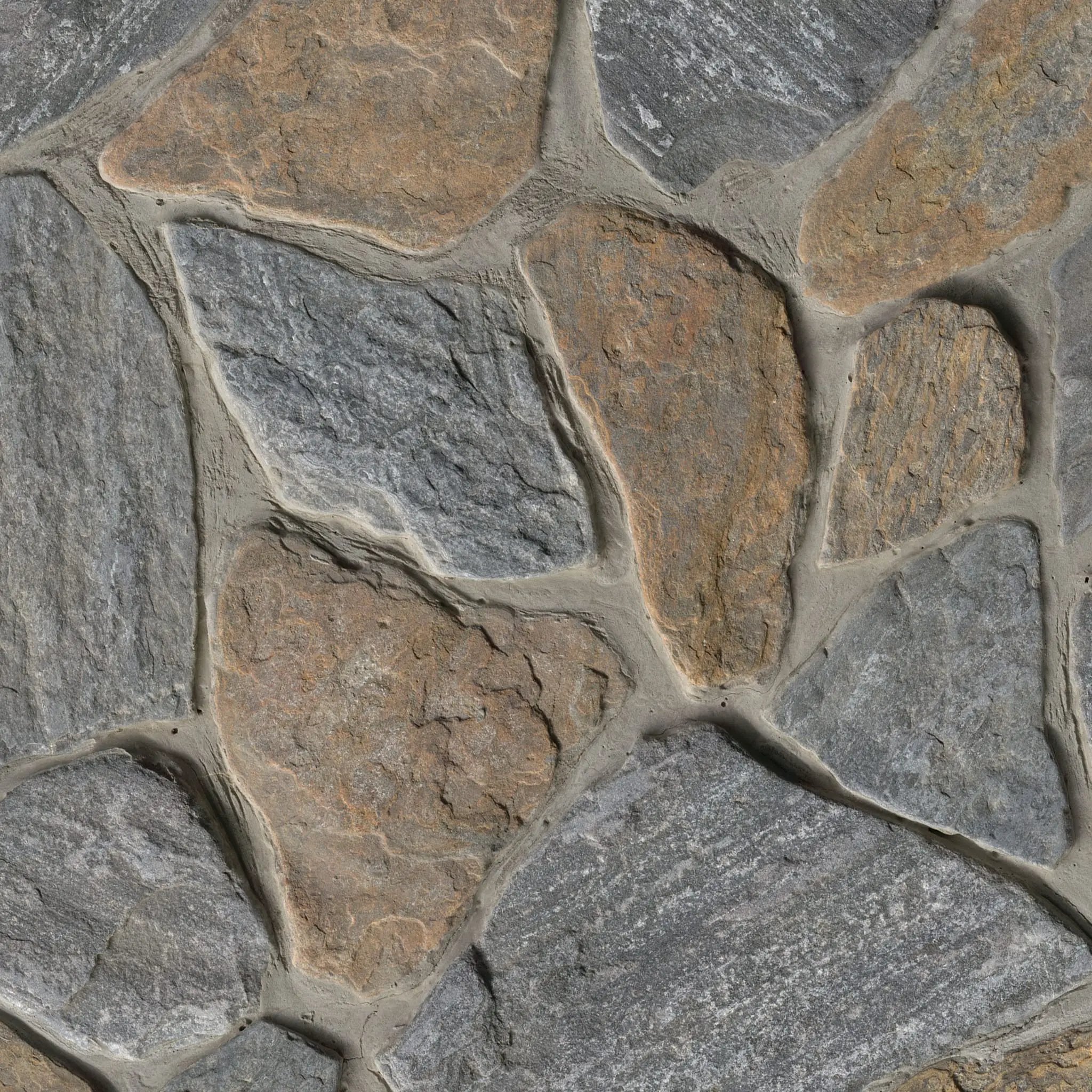 Metuchen Hills Fieldstone Natural Marble Pavers angled view