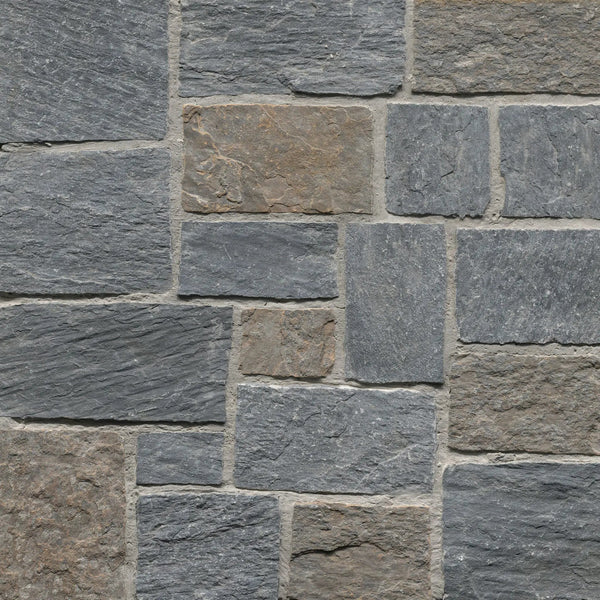 Metuchen Hills Squares Rectangles Split Face Marble Pavers
