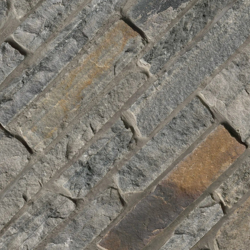 Colorado Springs Rockland Ledgestone Split Face Quartzite Pavers Split Face angled view