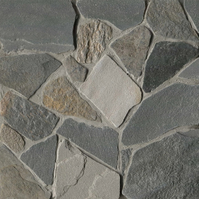 Colorado Springs Fieldstone Split Face Quartzite Pavers close up