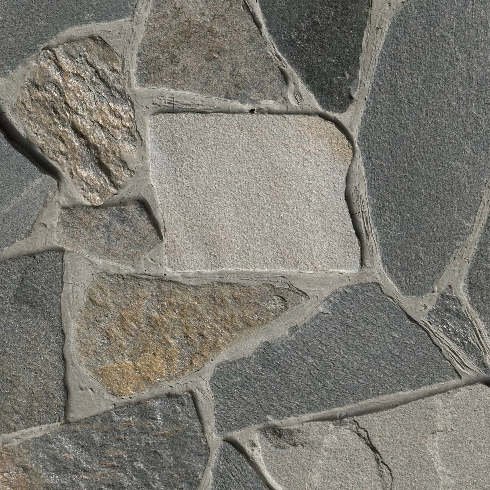 Colorado Springs Fieldstone Split Face Quartzite Pavers angled view