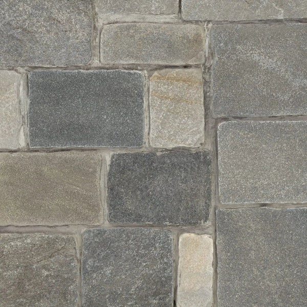 Colorado Springs Squares Rectangles Tumbled Split Face Quartzite Pavers Split Face