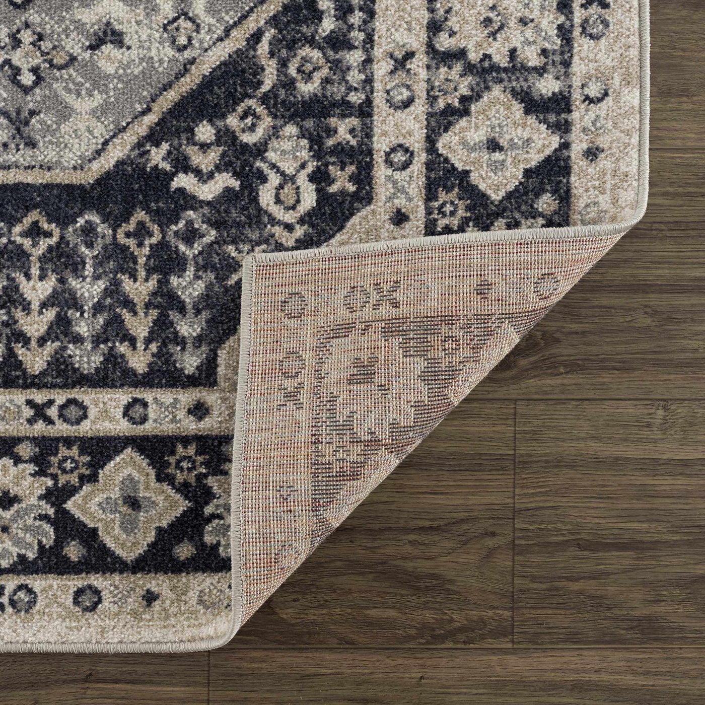 Cabacungan Cream & Gray Washable Area Rug - Clearance by Boutique Rugs