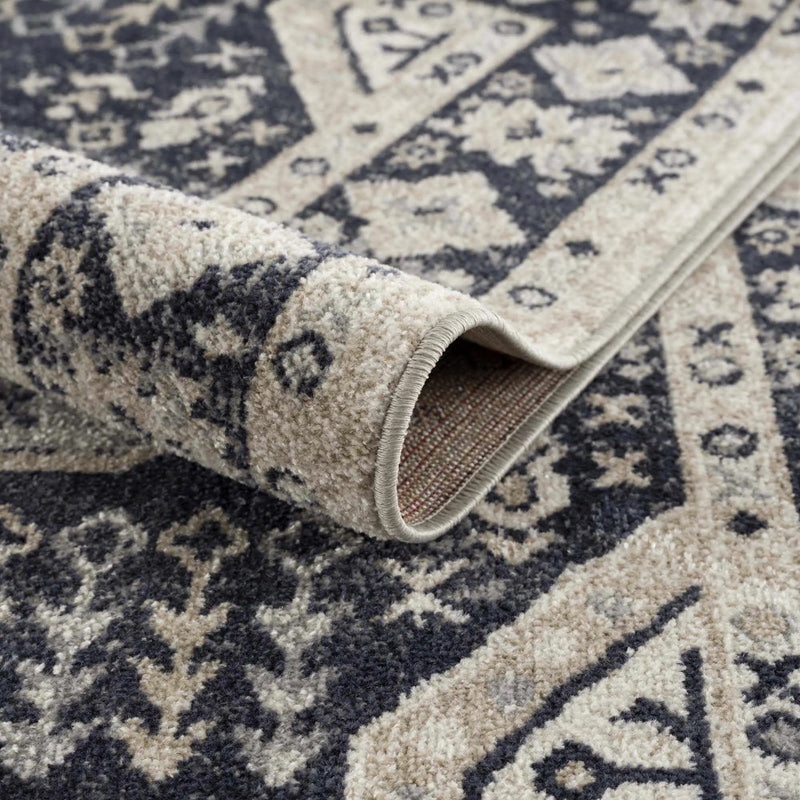 Cabacungan Cream & Gray Washable Area Rug - Clearance by Boutique Rugs