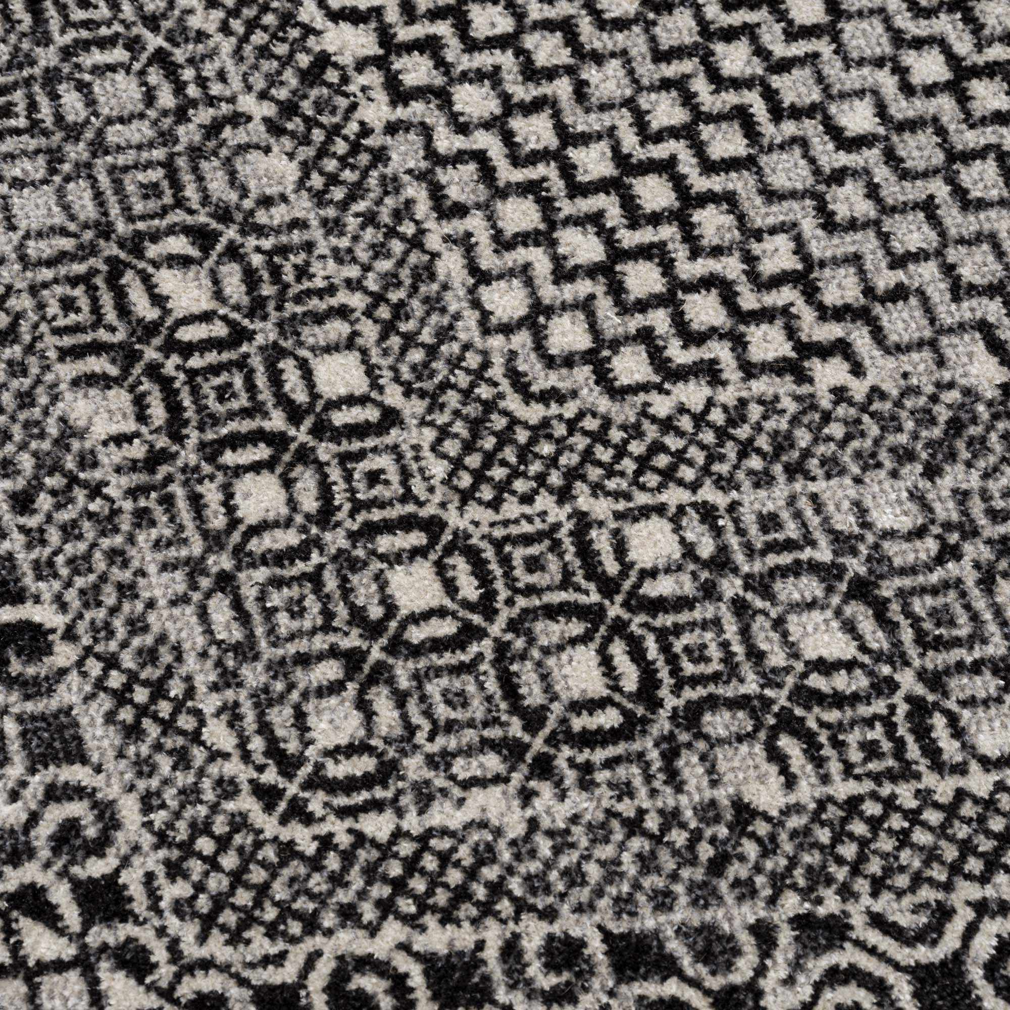 Coledale Black & White Washable Rug - Clearance by Boutique Rugs