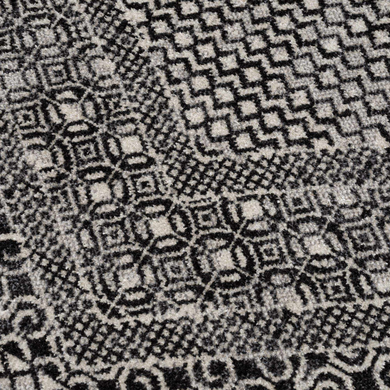 Coledale Black & White Washable Rug - Clearance by Boutique Rugs