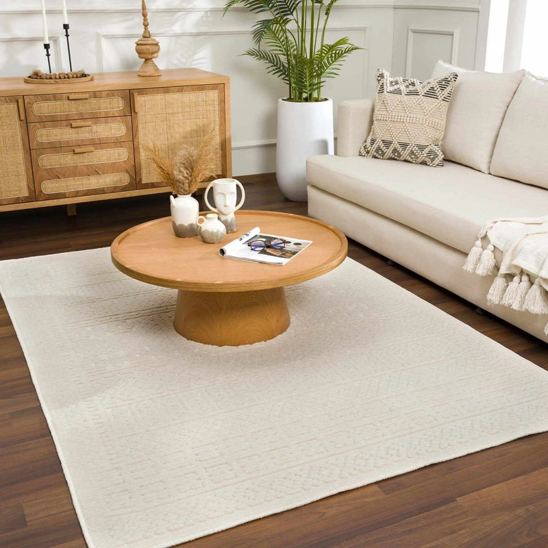Bahar Cream Washable Area Rug by Boutique Rugs