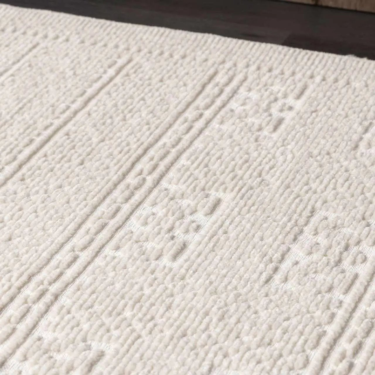 Bahar Cream Washable Area Rug by Boutique Rugs
