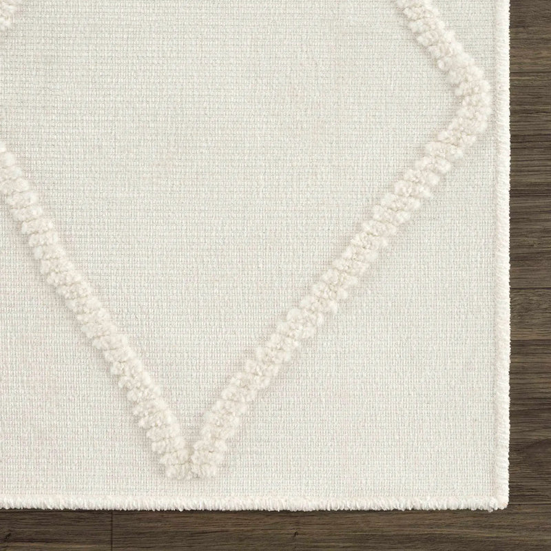 Amani White Washable Rug - Clearance by Boutique Rugs