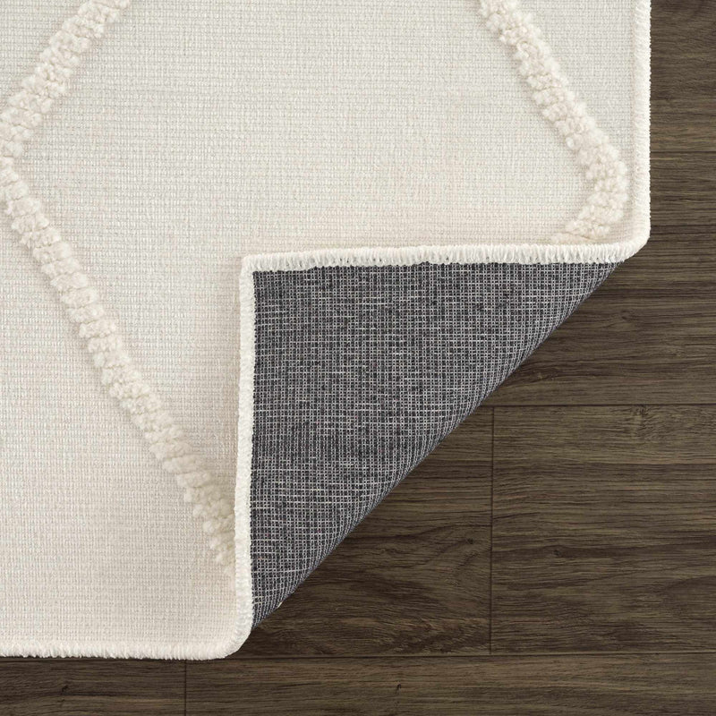 Amani White Washable Rug - Clearance by Boutique Rugs