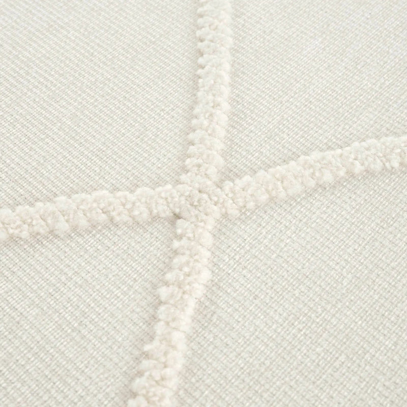 Amani White Washable Rug - Clearance by Boutique Rugs