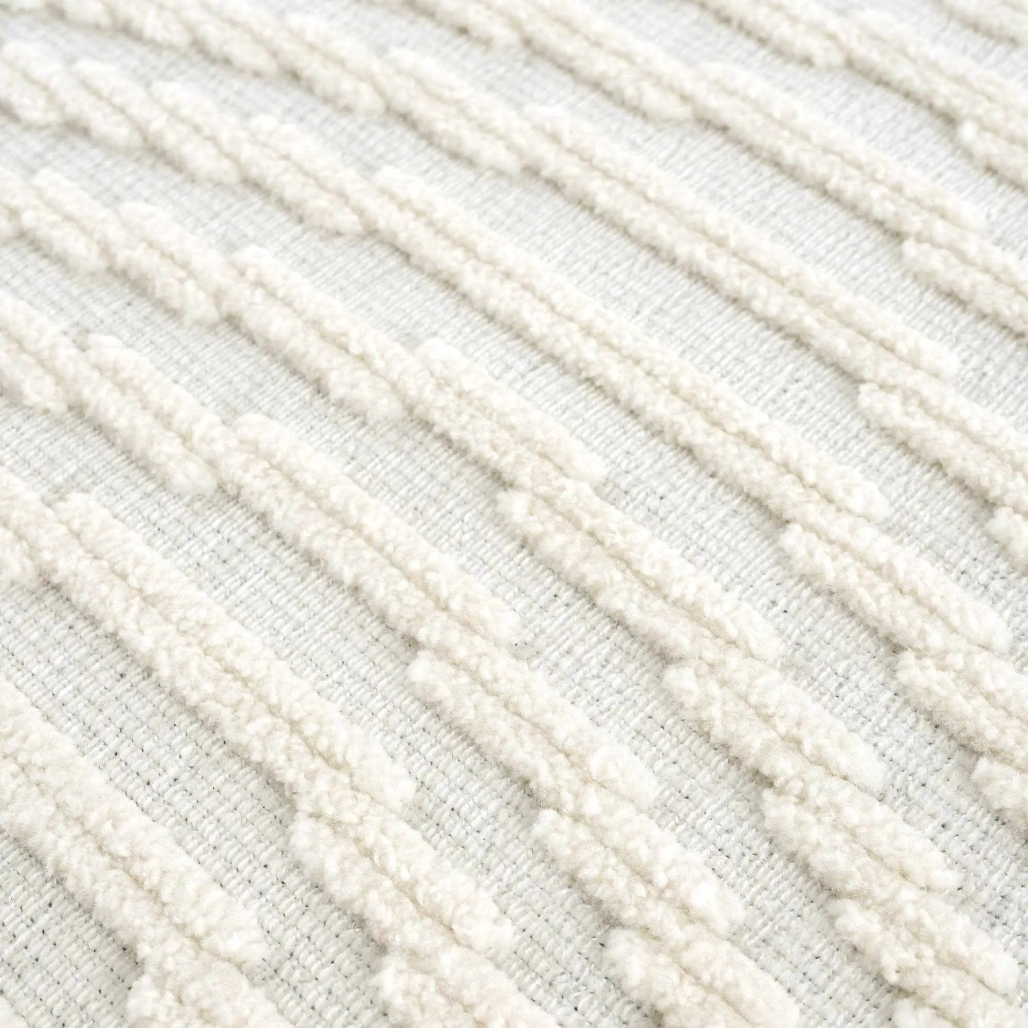 Deron White Washable 3D Rug by Boutique Rugs