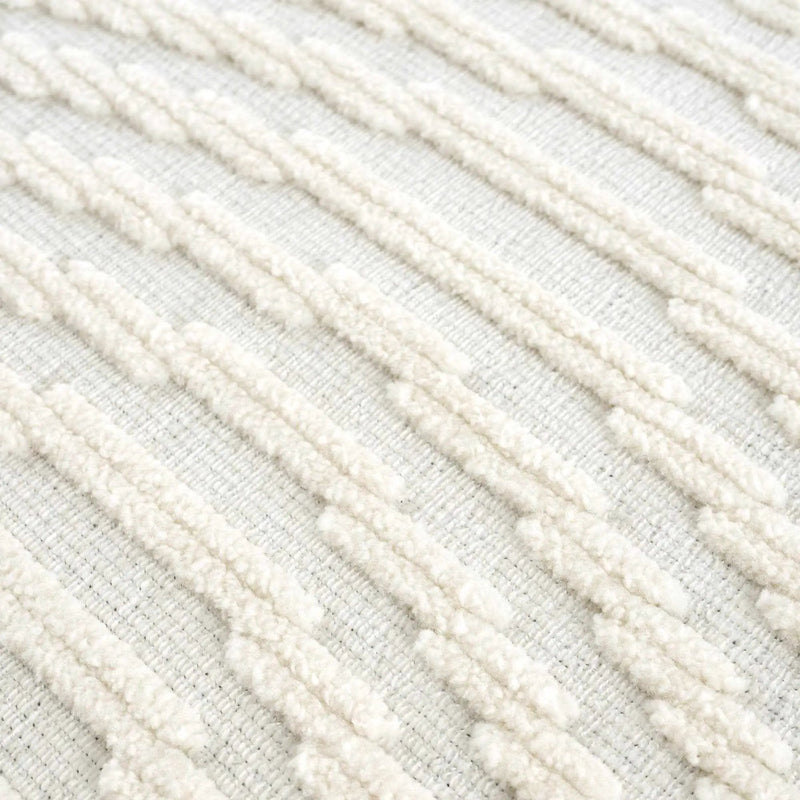 Deron White Washable 3D Rug by Boutique Rugs