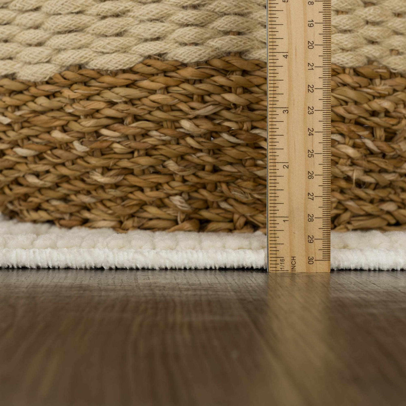 Fadey White 3D Washable Rug by Boutique Rugs