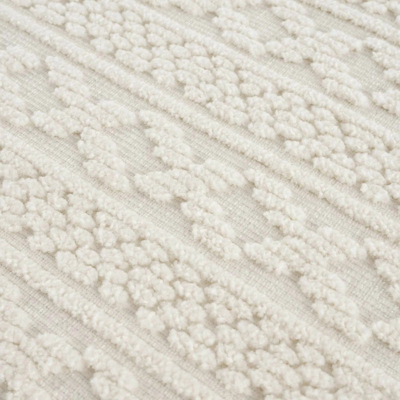 Fadey White 3D Washable Rug by Boutique Rugs