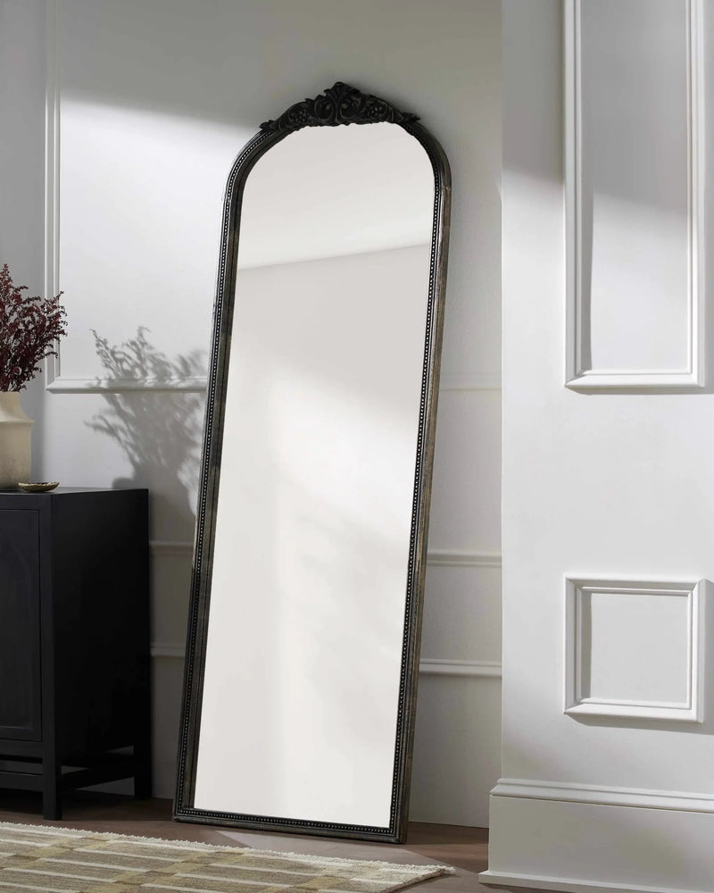 Leutesdorf Dark Red Full Length Mirror by Boutique Rugs
