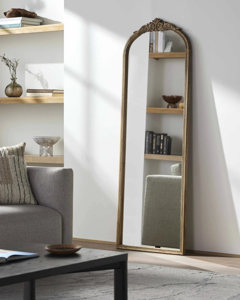 Leutesdorf Tan Full Length Mirror by Boutique Rugs