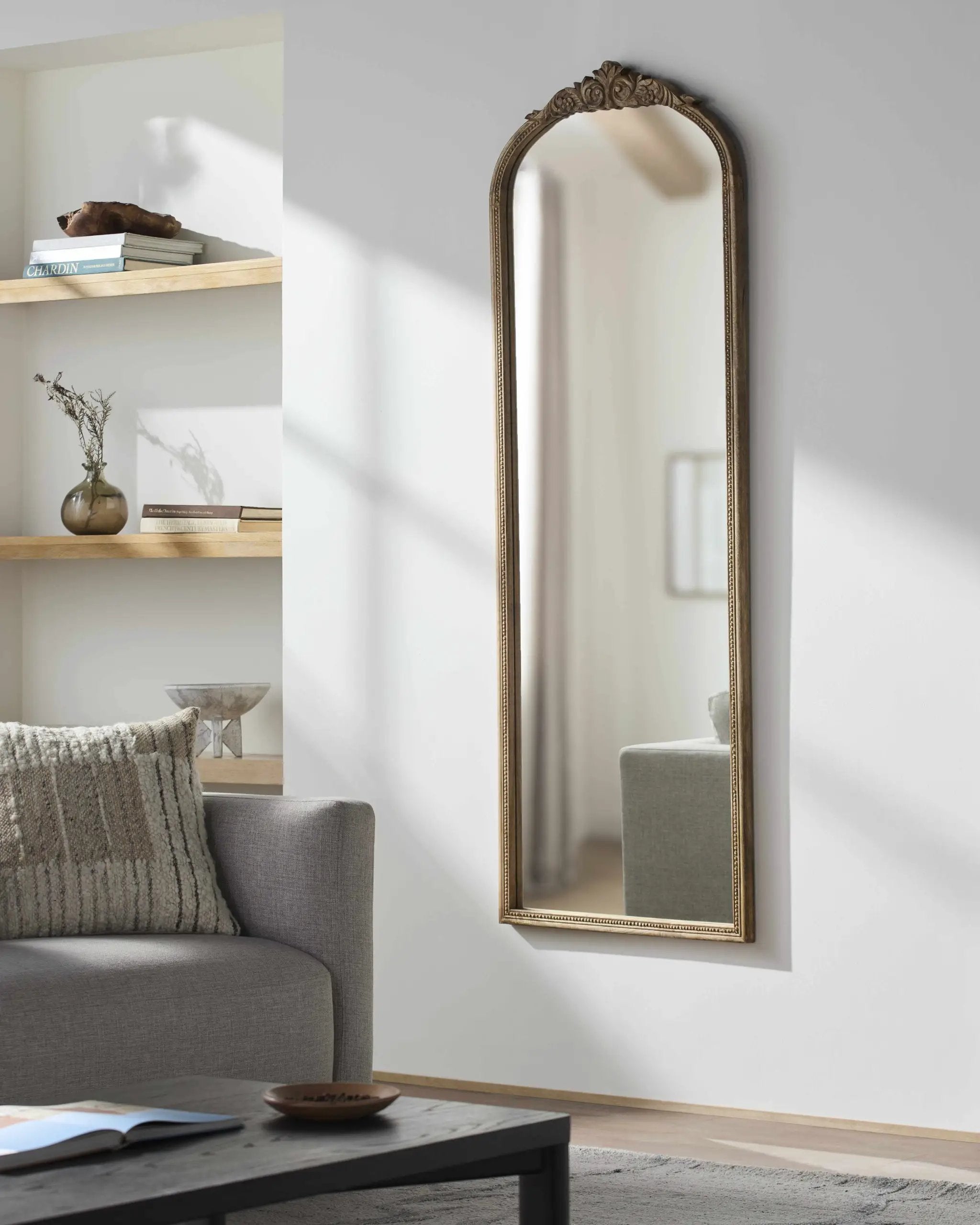 Leutesdorf Tan Full Length Mirror by Boutique Rugs