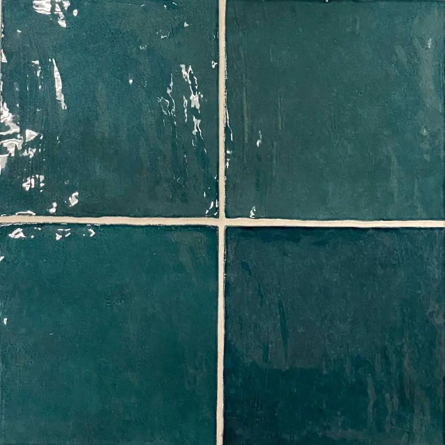 Ocean Green 5x5 Glossy Subway Ceramic Tile (57 pack, 10.76 sq ft/case) by Apollo Tile