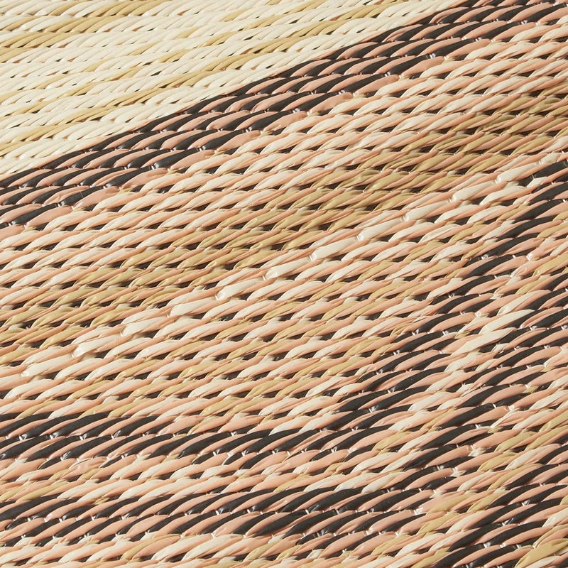 Lagos - Sand & Coral Boho Outdoor Rug for Patio FINAL SALE