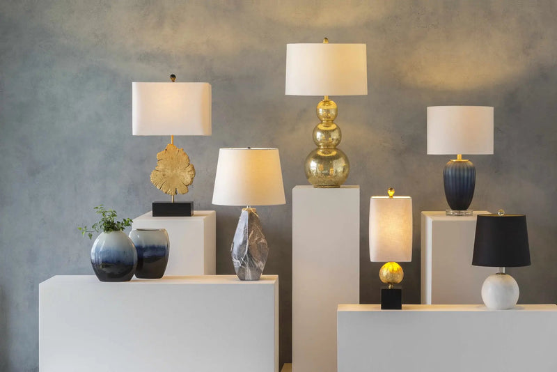 Watsonville Gold & Blac Resin Table Lamp by Boutique Rugs