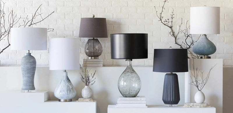 Farnborough Marble Ceramic Table Lamp by Boutique Rugs