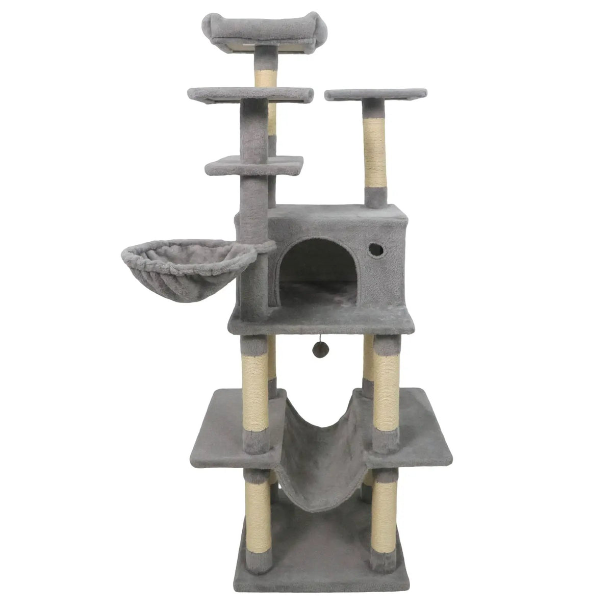 Large Cat Tree for Indoor Cats 63" Tall Cat Tower by DirectDeals