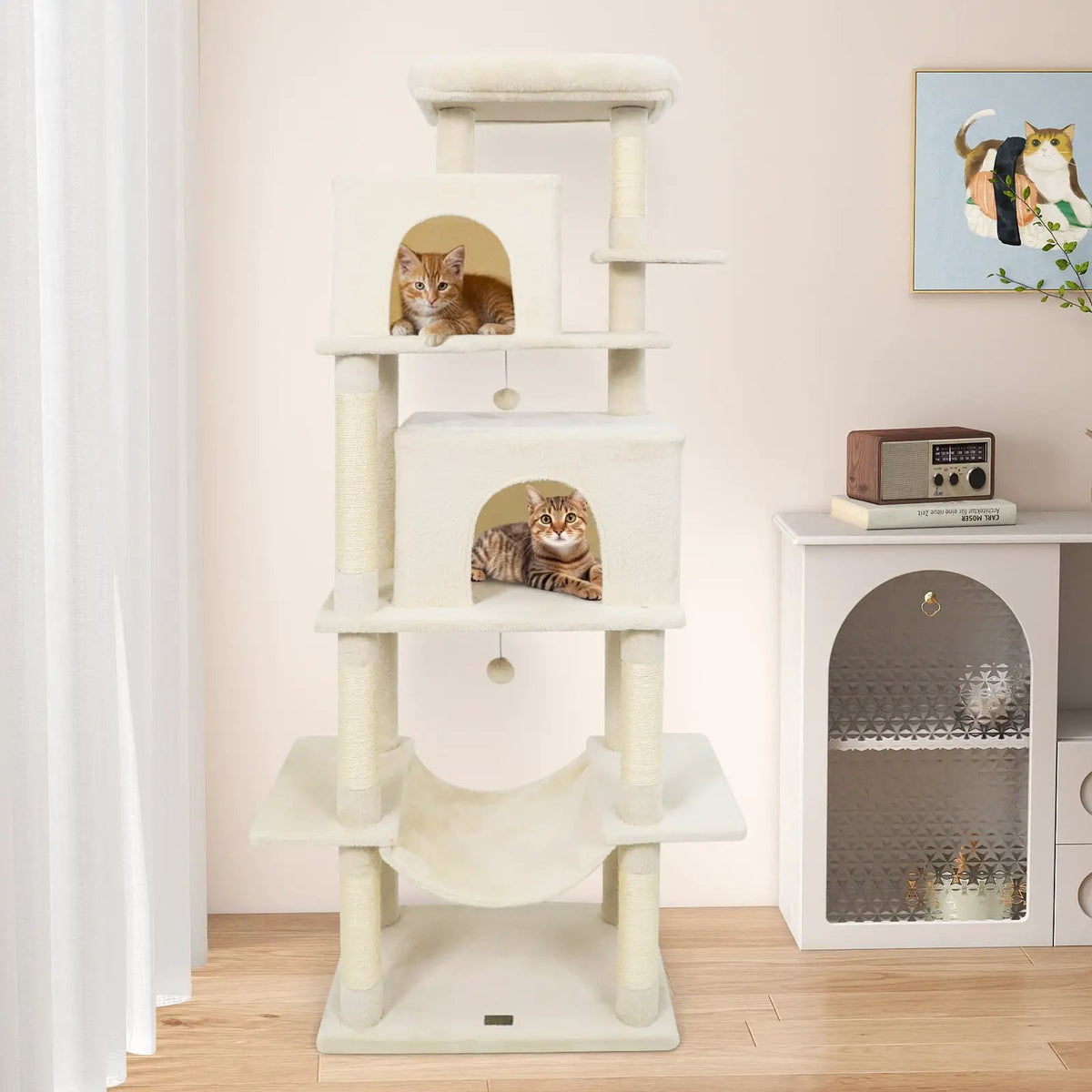 Large Cat Tree for Indoor Cats 70" Tall Cat Tower by DirectDeals