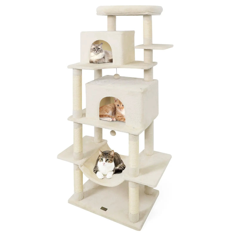 Large Cat Tree for Indoor Cats 70" Tall Cat Tower by DirectDeals
