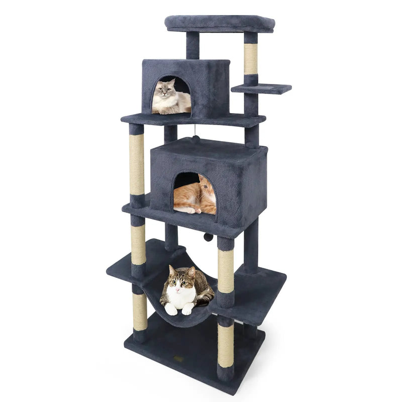 Large Cat Tree for Indoor Cats 70" Tall Cat Tower by DirectDeals