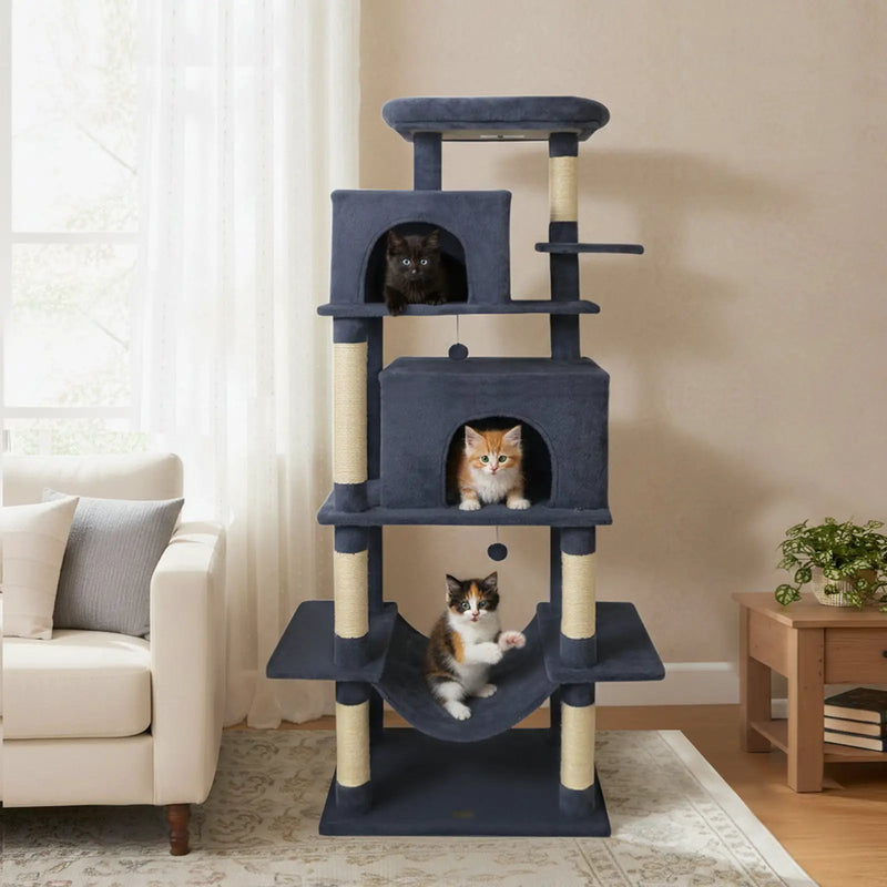 Large Cat Tree for Indoor Cats 70" Tall Cat Tower by DirectDeals