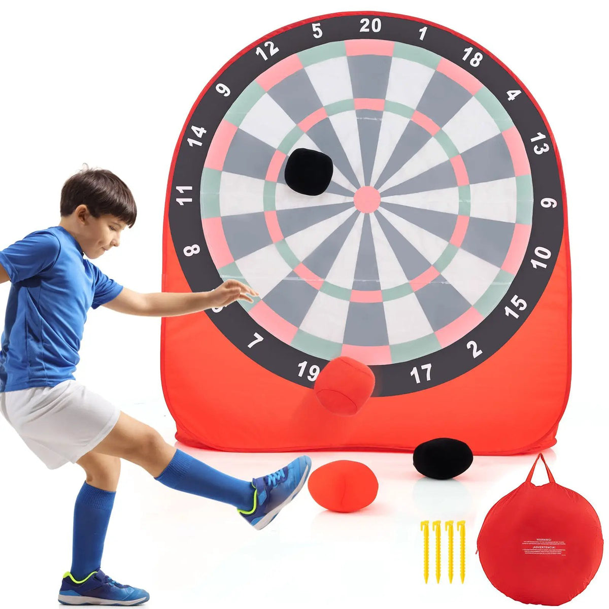 Large Dart Board for Kids with 4 Kick Balls by DirectDeals