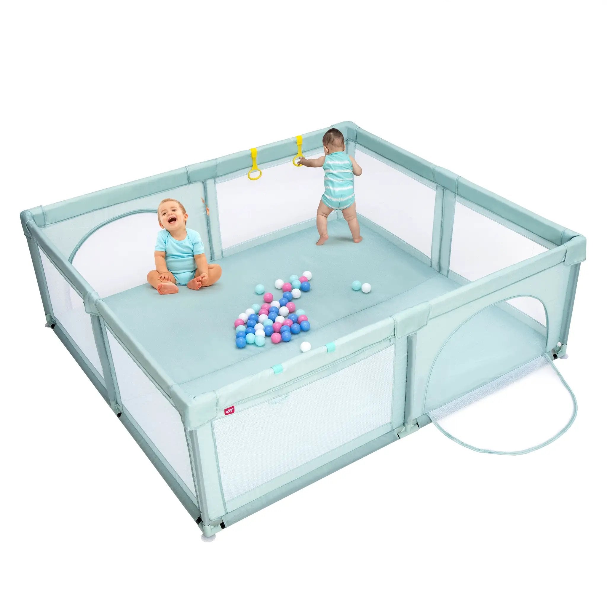 Large Infant Baby Playpen Safety Play Center Yard with 50 Ocean Balls by DirectDeals