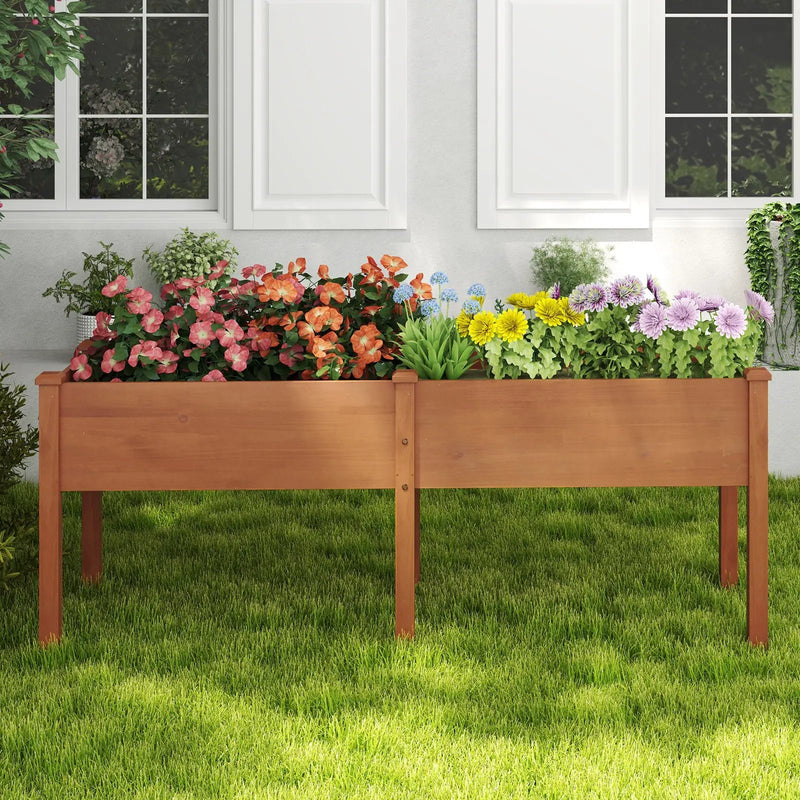 Large Raised Garden Bed with Drainage Holes and 6 Supporting Legs by DirectDeals