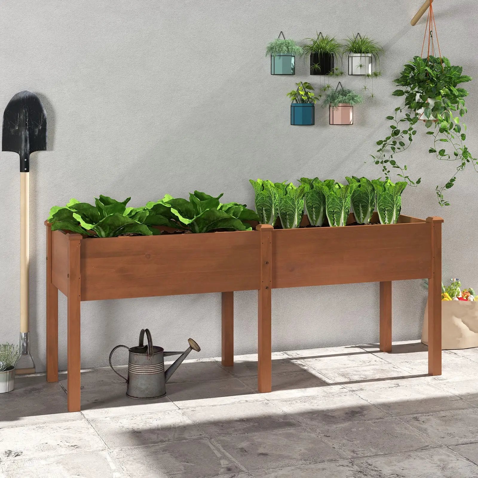Large Raised Garden Bed with Drainage Holes and 6 Supporting Legs by DirectDeals