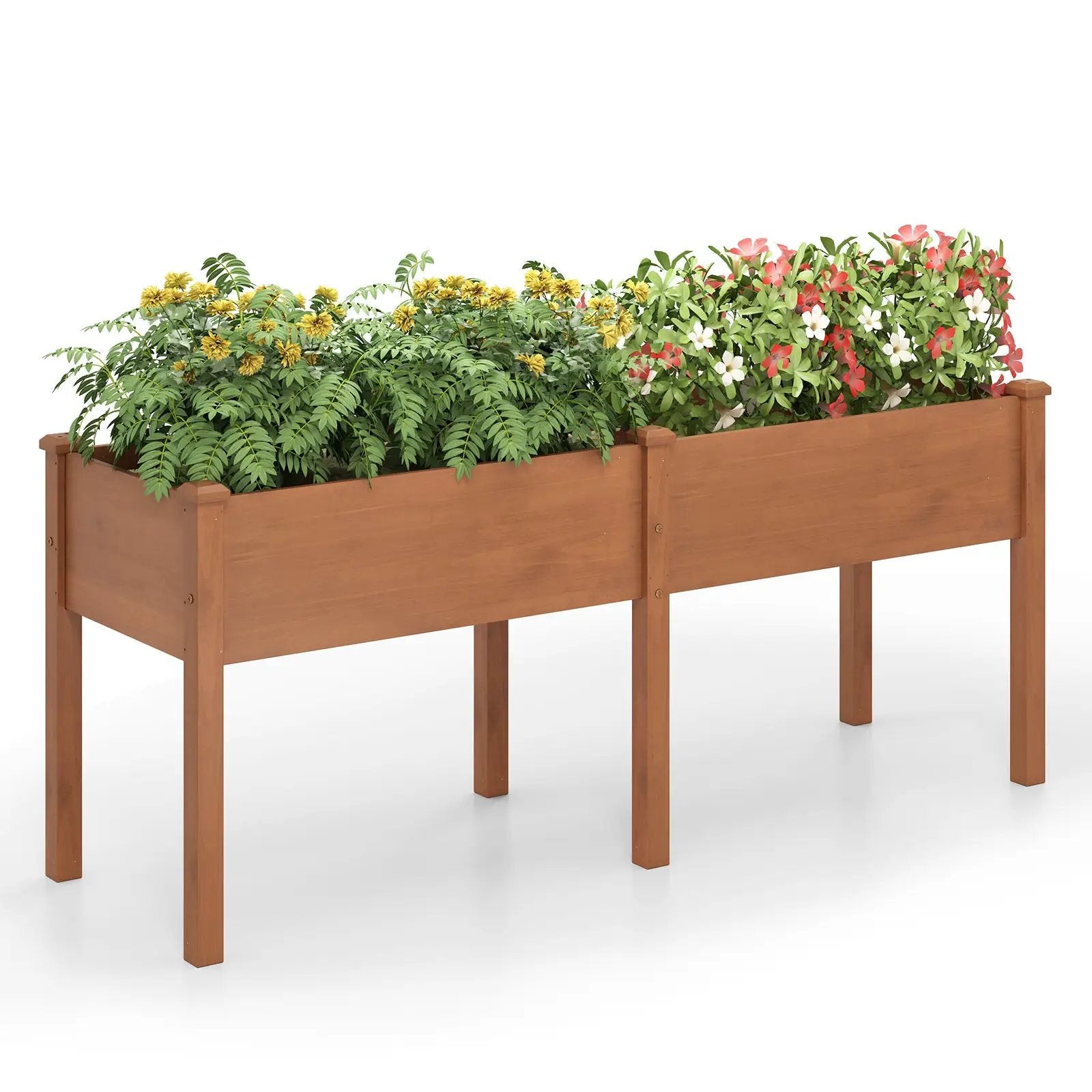Large Raised Garden Bed with Drainage Holes and 6 Supporting Legs by DirectDeals